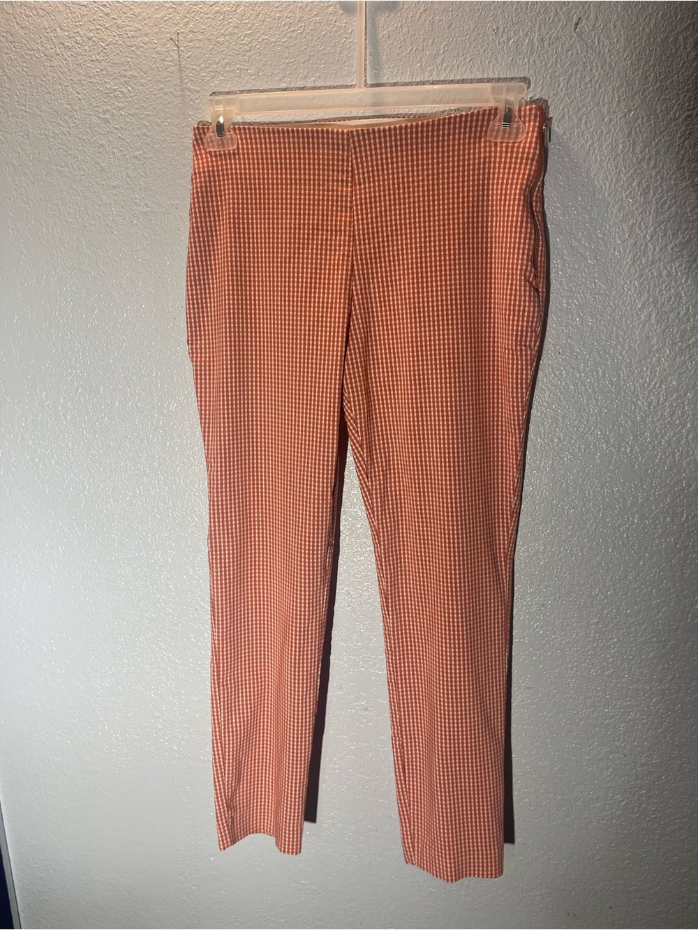 a new day Orange Gingham Slim-Leg Pants